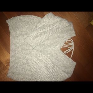 Grey comfy zaful sweater ( v neck )